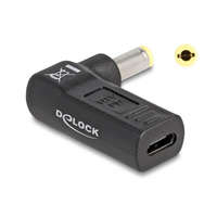 DELOCK Delock Laptop töltőkábel adapter USB Type-C anya - IBM 7,9 x 5,5 mm apa 90° fokban hajlított