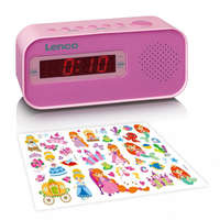 Lenco Lenco CR-205 Alarm Clock Radio Pink