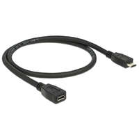 DELOCK DeLock Extension cable USB 2.0 type Micro-B male > USB 2.0 type Micro-B female 0,5m