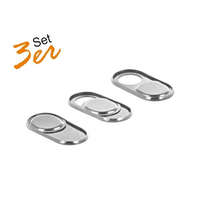 DELOCK DeLock Webcam Cover for Laptop, Tablet and Smartphone 3 pack Silver