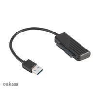 Akasa ADA Akasa USB3.1 kábel 2,5" SATA SSD ÉS HDD adapter - 20cm - AK-AU3-07BK