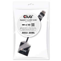 Club3D ADA Club3D DISPLAY PORT 1.2 MALE TO HDMI 2.0 FEMALE 4K 60HZ UHD/ 3D ACTIVE ADAPTER