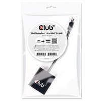 Club3D ADA Club3D MINI DISPLAY PORT 1.2 MALE TO HDMI 2.0 FEMALE 4K 60HZ UHD/ 3D ACTIVE ADAPTER