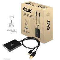 Club3D ADA Club3D Mini DisplayPort to Dual Link DVI, HDCP ON version Active Adapter - HDCP-támogatással rendelkező kijelzőkhöz