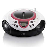 Lenco Lenco SCD-38 USB Portable FM radio CD and USB player Pink