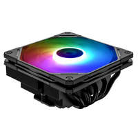 ID-COOLING ID-Cooling CPU Cooler - IS-55 ARGB (Low profile, 31,2dB; max. 53 m3/h; 4pin csatlakozó, 5 db heatpipe, 12cm, PWM, A-RGB)