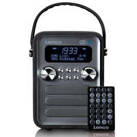 Lenco Lenco PDR-051BKSI portable DAB+ FM radio with Bluetooth and aux-input rechargeable battery Black