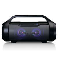 Lenco Lenco SPR-070BK splashproof Bluetooth speaker met FM radio, USB, Sd and party lights Black