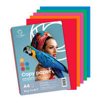 Bluering Másolópapír, színes, vegyes színek A4, 80g. Bluering® 5x20 ív/csomag, intenzív színes