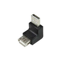 Logilink LogiLink USB 2.0 adapter, USB-A/M USB-A/F, 90 -os szög, fekete