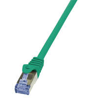 Logilink LogiLink Patch kábel PrimeLine, Cat.6A, S/FTP, zöld, 0,5 m