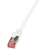  LogiLink Patch kábel PrimeLine, Cat.6, S/FTP, fehér, 0,5 m