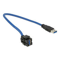 DELOCK Delock Keystone modul USB 3.0 A anya > USB 3.0 A apa 250 kábellel