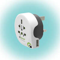 Q2POWER Q2 Power Q2WUK-USB Világ - Egyesült Királyság USB utazó adapter