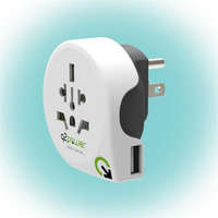 Q2POWER Q2 Power Q2WUS-USB Világ - USA USB utazó adapter