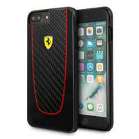 FERRARI Ferrari SF Pit Stop iPhone 7 Plus fekete kemény/valódi karbon tok