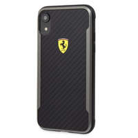 FERRARI Ferrari SF Racing Shield iPhone XR fekete karbon hatású tok