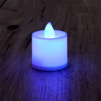 IRIS Iris Gyertya alakú fix fényű LED-es lila fénydekoráció 4db/csomag