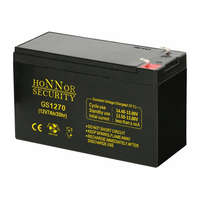 SOLLEYSEC Honnor Security HS12-7 12V/7Ah zárt gondozásmentes AGM akkumulátor