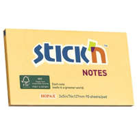 STICK N Stick&#039;N 76x127mm 90lap környezetbarát pasztell narancs jegyzettömb