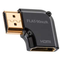 AUDIOQUEST AudioQuest HDM90NUR HDMI Type A aljzat - Type A aljzat aranyozott csatlakozós 90 fokos adapter