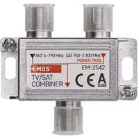 EMOS Emos J0198 EU 2491/D193 Tv/Sat háromágú antenna közösítő