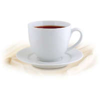 ROTBERG Rotberg Basic fehér 38cl 4db-os porcelán teás csésze+alj szett