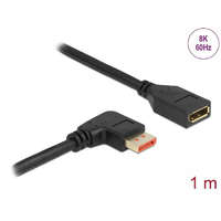 DELOCK Delock 87077 1m DisplayPort 8K 60Hz anya egyenes - apa 90°-ban jobbra hajlított kábel
