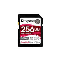 KINGSTON Kingston 256GB SD Canvas React Plus (SDXC Class 10 UHS-II U3) (SDR2/256GB) memóriakártya