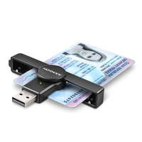 AXAGON Axagon CRE-SMP1A USB Smart card PocketReader összecsukható okos kártyaolvasó