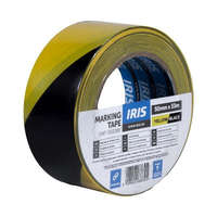 IRIS Iris fekete-sárga 50mmx33m padlójelölő szalag