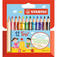 STABILO Stabilo Trio vastag rövid 12db-os vegyes színű színes ceruza