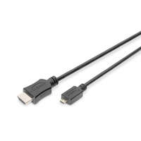Digitus Digitus 4K HDMI High-Speed Connecting Cable Type D to Type A 2m Black