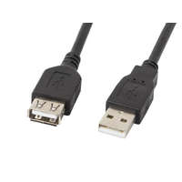  Lanberg USB-A 2.0 (apa - anya) kábel 1.8m - Fekete