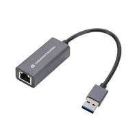CONCEPTRONIC Conceptronic átalakító - ABBY08G (USB-A 3.0 to RJ-45, Nintendo Switch támogatás, aluminium, szürke)