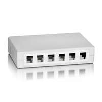 EQUIP Equip Keystone Fali doboz - 125460 (12 port, Cat5e/Cat6/Cat6A, fehér)