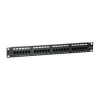 EQUIP Equip Patch panel - 235325 (24 port, Cat5e, 1U, árnyékolatlan, fekete)