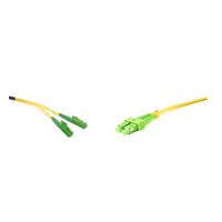 GIGALIGHT LINKEASY E2000 kompatibilis duplex patch kábel 2xLSH/APC + 2xSC/APC csatlakozóval, 3mm, 9/125 LSZH, 2 m
