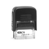 COLOP Bélyegző C10 Printer Colop átlátszó,fekete ház/fekete párna