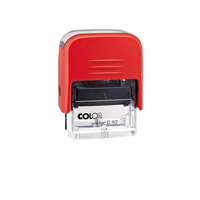 COLOP Bélyegző C10 Printer Colop átlátszó piros ház/fekete párna