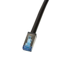 Logilink Logilink Patch kábel, kültéri, Cat.6A, S/FTP, fekete, 1 m