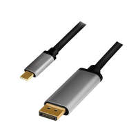 Logilink Logilink USB 3.2 Gen1 Type-C kábel, C/M-DP/M, 4K, alu, 1,8 m