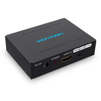  VENTION HDMI to HDMI/Optical Fiber Audio/2RCA Audio Converter fekete