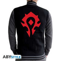 ABYSSE CORP World of Warcraft "Horde" fekete/sötét szürke pulóver, M méret