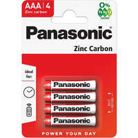 PANASONIC Panasonic RedZinc R03RZ/4BP AAA/mikro cink-mangán tartós elem 4 db/csomag