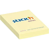 STICK N Stick&#039;N 76x51 mm 100 lap pasztell sárga öntapadó jegyzettömb