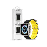 Devia DEVIA APPLE WATCH SZILIKON SPORT SZÍJ - DELUXE SERIES SPORT6 SILICONE TWO-TONE WATCH BAND - 38/40/41 MM - BLACK/YELLOW