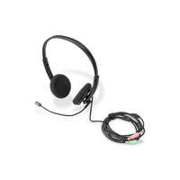 Digitus Digitus On Ear Office Headset with Noise Reduction 2x3.5 mm Stereo Black