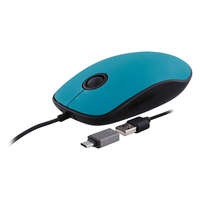 TnB TnB Wired mouse USB-A & USB-C Sunset Blue