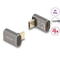DELOCK Delock USB-adapter 40 Gb/s USB Type-C PD 3.0 100 W 8K 60 Hz szürke